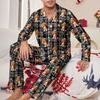 Custom 3D Dog Christmas Light Pajamas Personalized Puppy Pajamas Gift For Dog Lovers CH07 899998