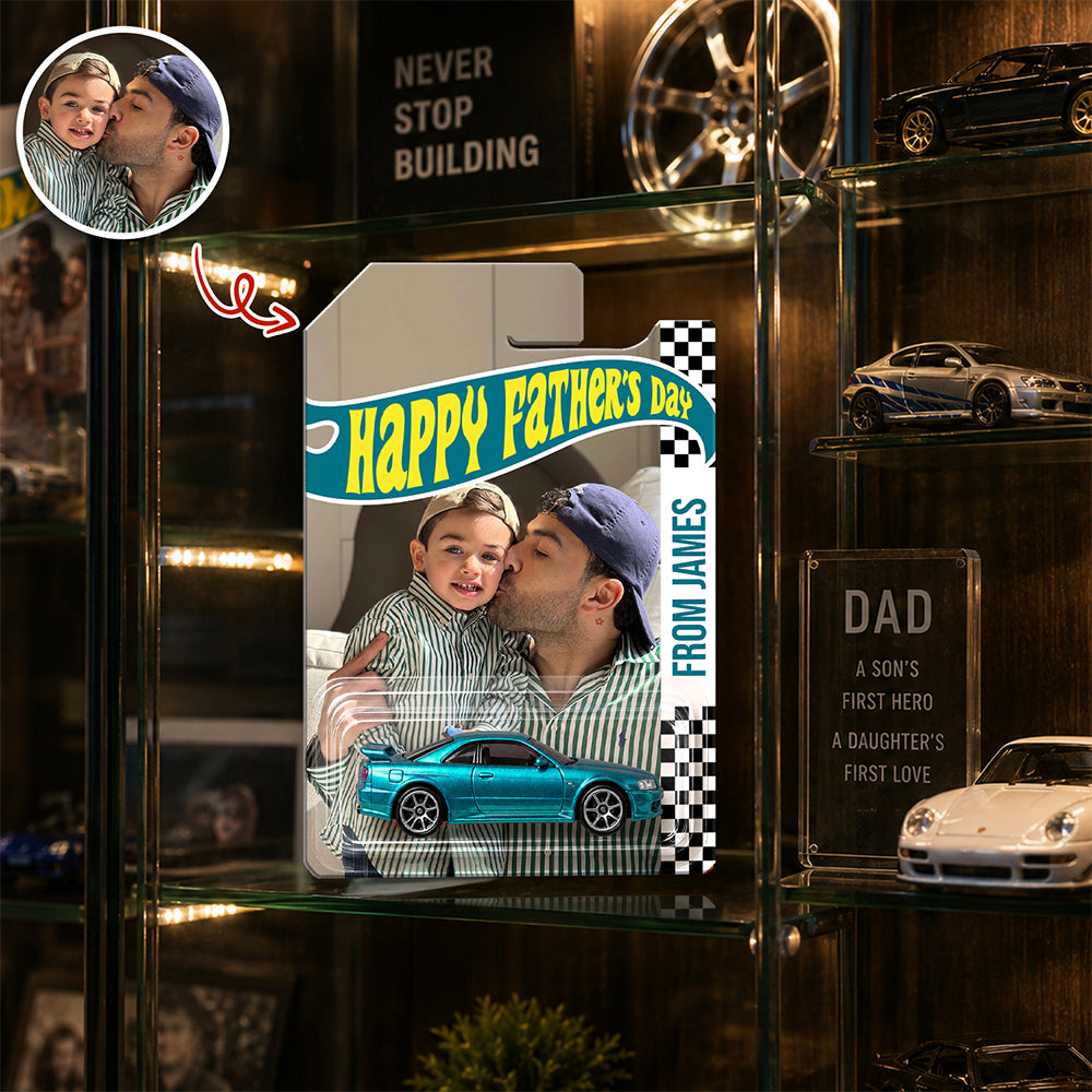 Personalized Happy Father's Day Dad Wheels Packaging for Dad, Custom Collector Gift HA75 921526
