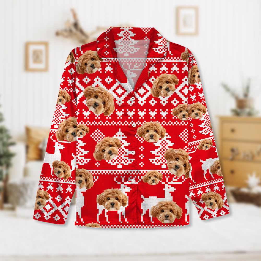 Custom Puppy Photo Pajamas For Dog Dad Dog Mom CH07 896272