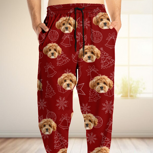 Custom Dog Photo Christmas Sweatpants Christmas Gift For Pet Lovers CH07 896450