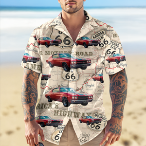 This Is How I Roll - Custom Car Photo Route 66 Vintage Hawaiian Shirt CH07 896116