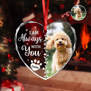 Custom Photo Favorite Hello And Hardest Goodbye Memorial Heart Shape Glass Ornament HA75 892810