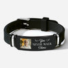 Custom Photo You Never Walk Alone Memorial Wristband Bracelet HA75 922016