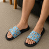 Custom Photo Paw Print Dog Dad Summer Slide Sandals Gift For Dog Lovers HO82 902628
