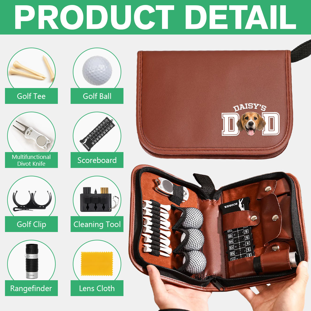 Custom Photo Dog Cat Dad Mom Print Golf Gift Set HA75 921322