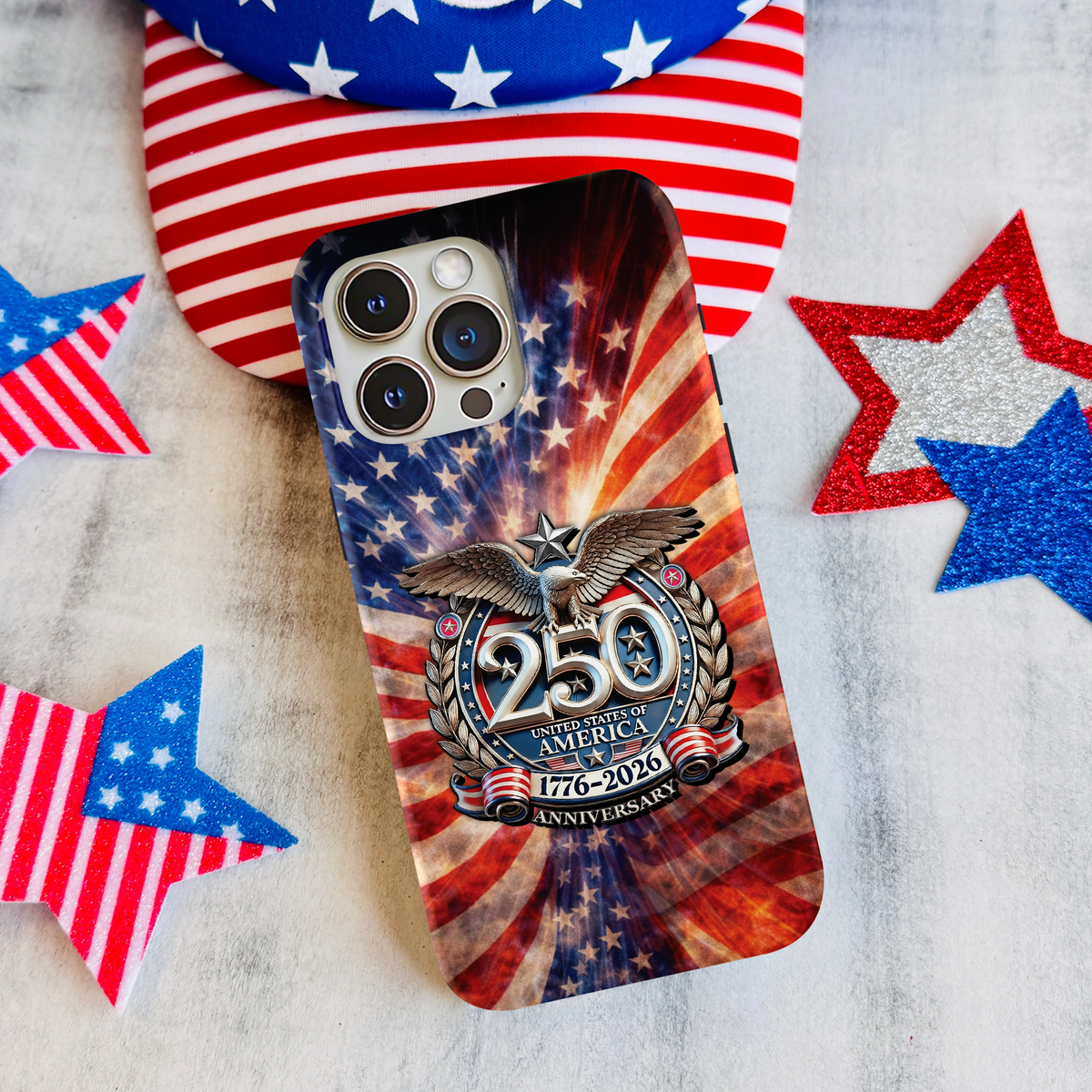 USA Eagles 250th Anniversary Semiquincentennial 1776-2026 Phone Case HA75 920210