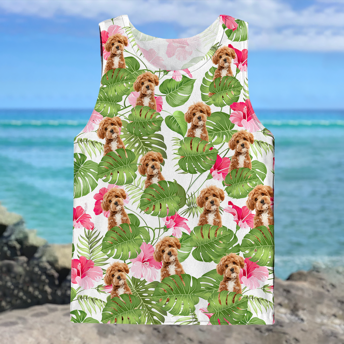 Custom Photo Hawaii Style Tanktop For Dog Lover TH10 894185