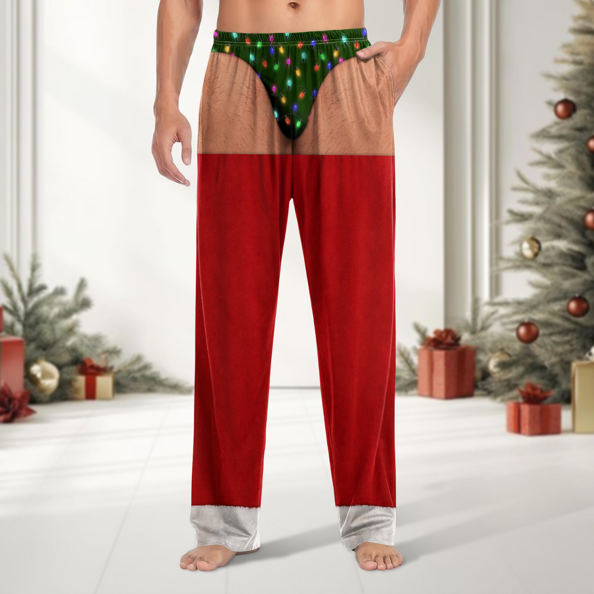 Personalized Funny Santa Christmas Sweatpants Gift For Him HA75 919202