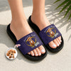 Custom Dog Photo Forever In My Heart Memorial Slide Sandals HO82 902602