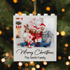 Custom Photo Merry Christmas Building Blocks Ornament TH10 170647