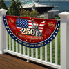 Custom Family Name 250 United States Of America 1776-2026 Non-Pleated Fan Flag CH07 911902
