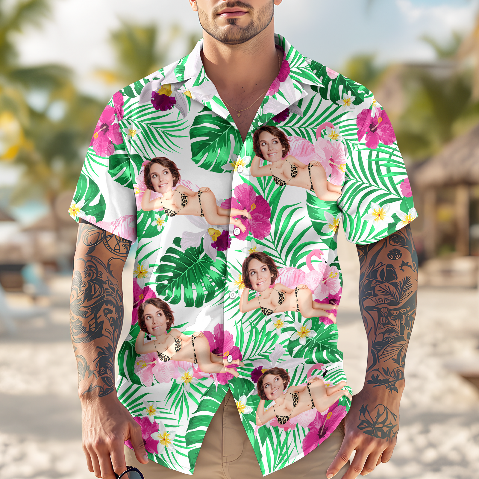 Custom Face Funny Hawaii Shirt Gifts For Husband, Boyfriend HA75 892718