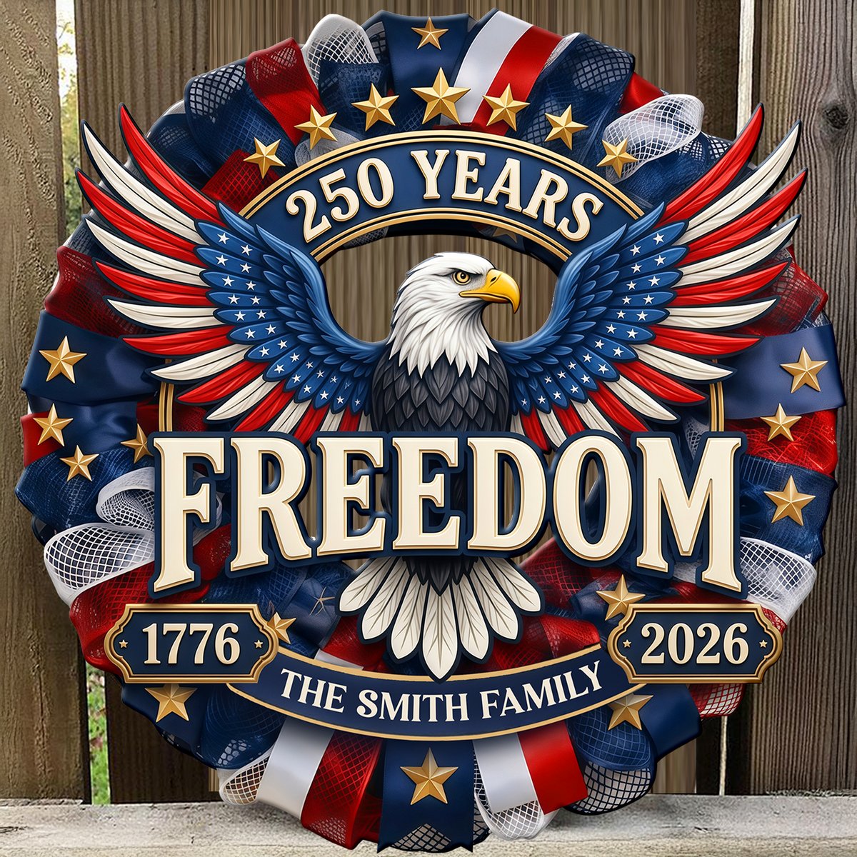 250 Years of Freedom 1776–2026 America Anniversary Door Sign HA75 920762
