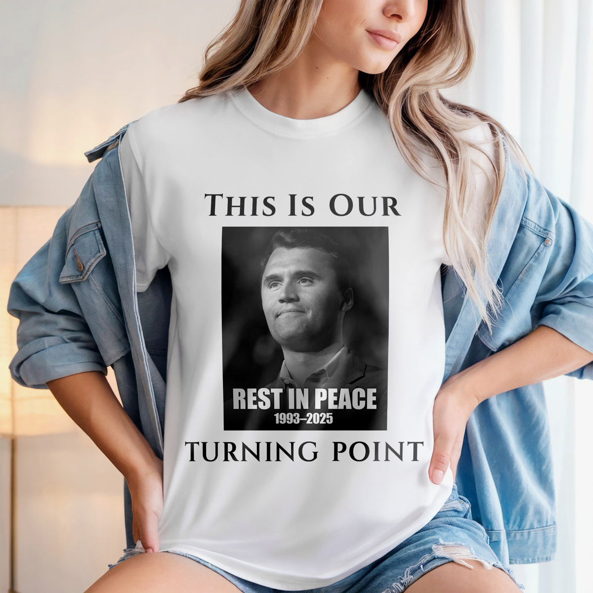 Rest In Peace Charlie Kirk' Tribute Bright Shirt TH10 64381