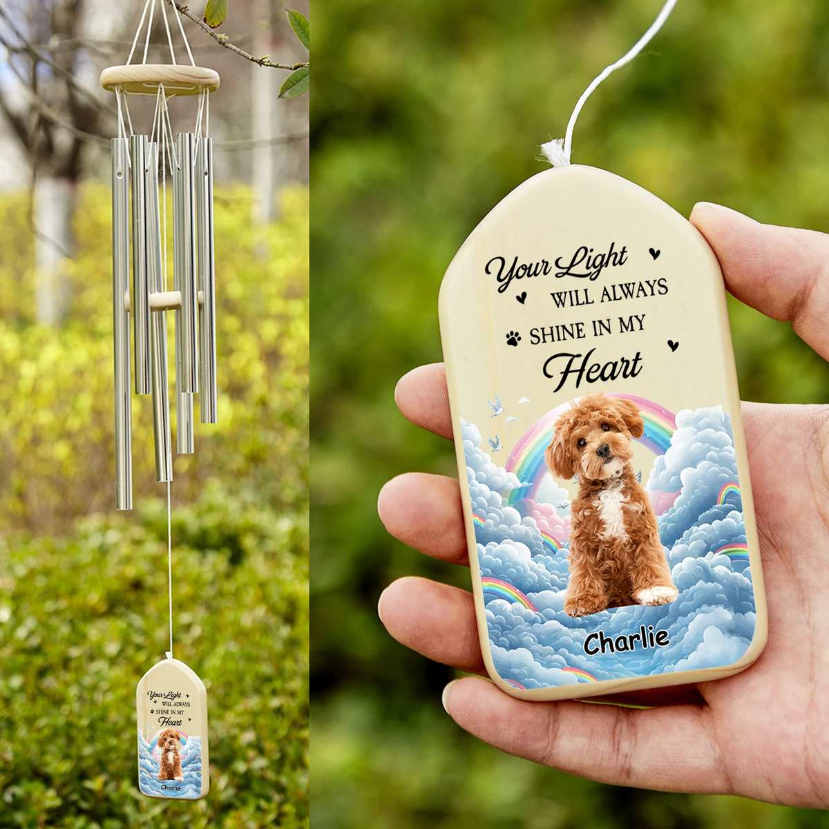 My Heart Was Not Ready Leave You - Personalized Wind Chimes LM32 893951