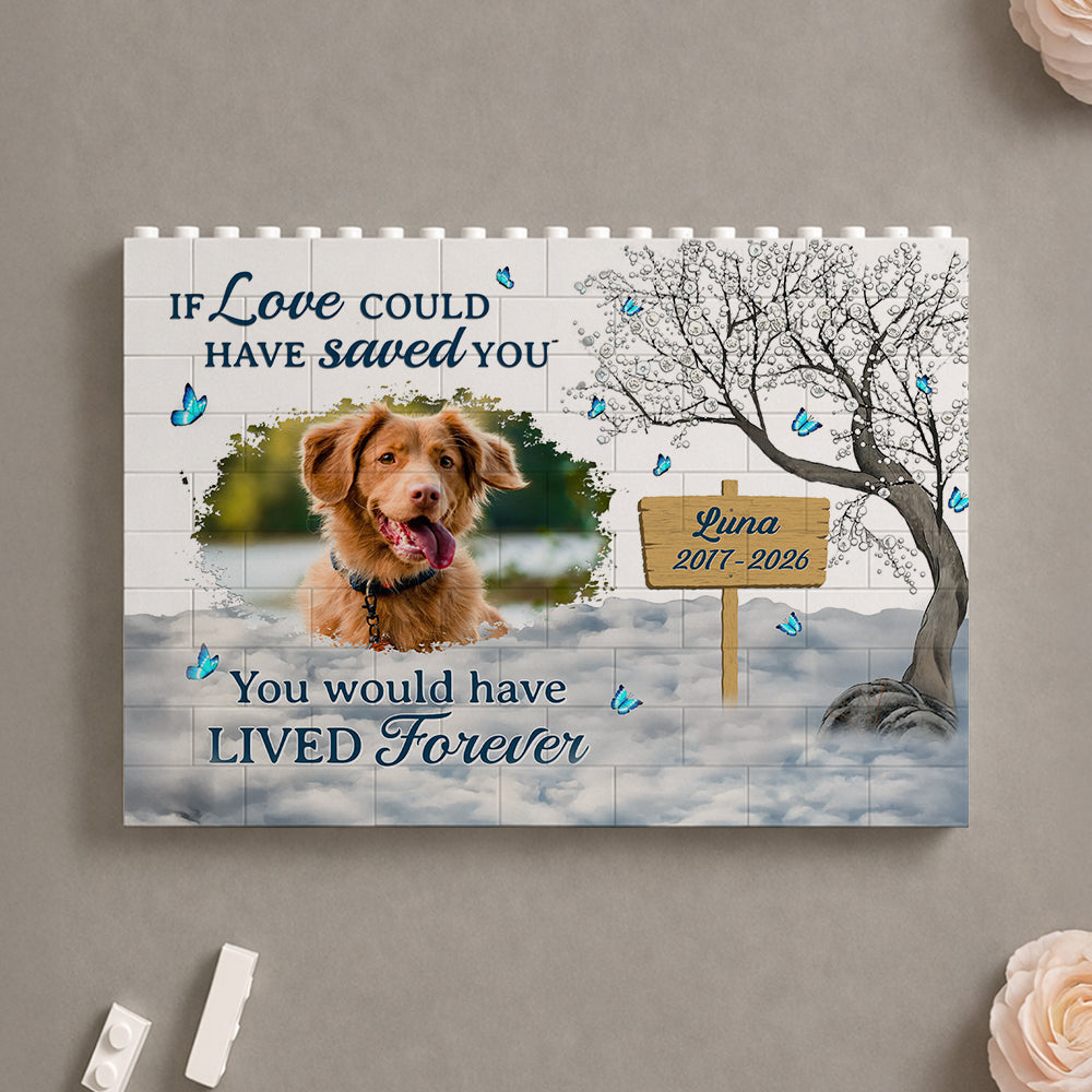 Custom Photo You Were My Favorite Hello And My Hardest Goodbye Pet Memorial Building Block CH07 911648