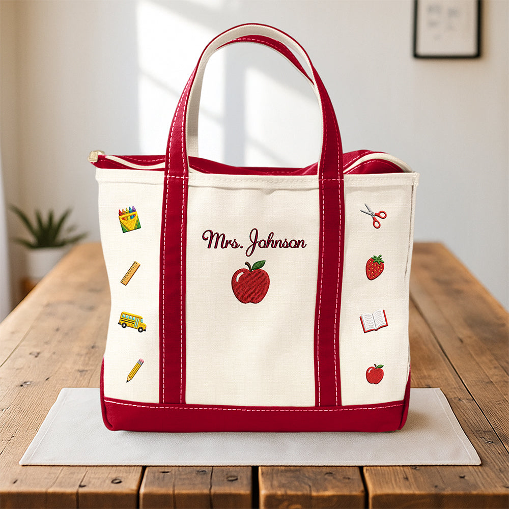 Custom Name Monogram Beach Bag Back to School Teacher Gift CH07 180020