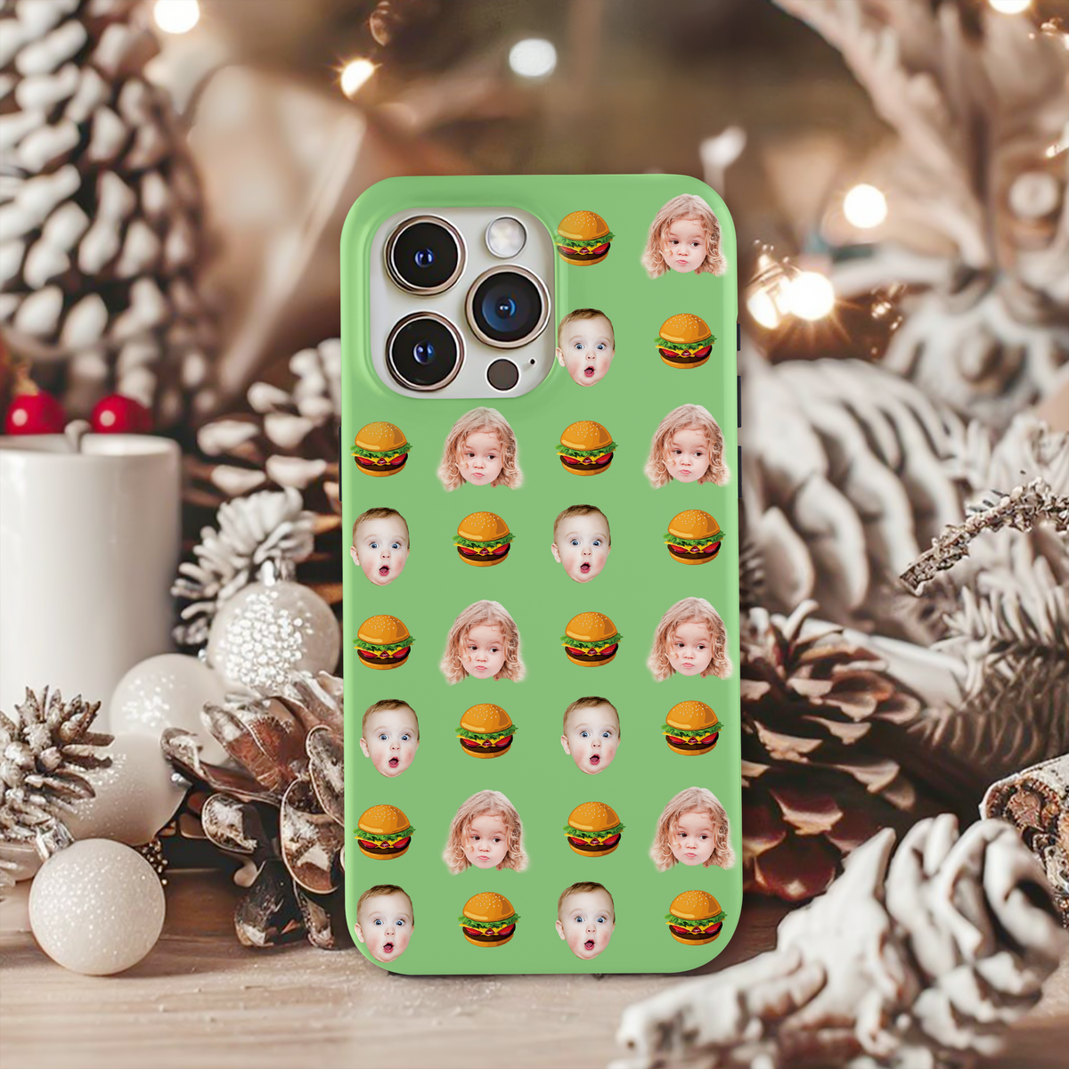 Custom Face Photo With Icon Phone Case Gift For Family LM32 895537