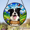 Custom Dog Portrait Stained Glass Suncatcher Gift For Dog Mom CH07 180168