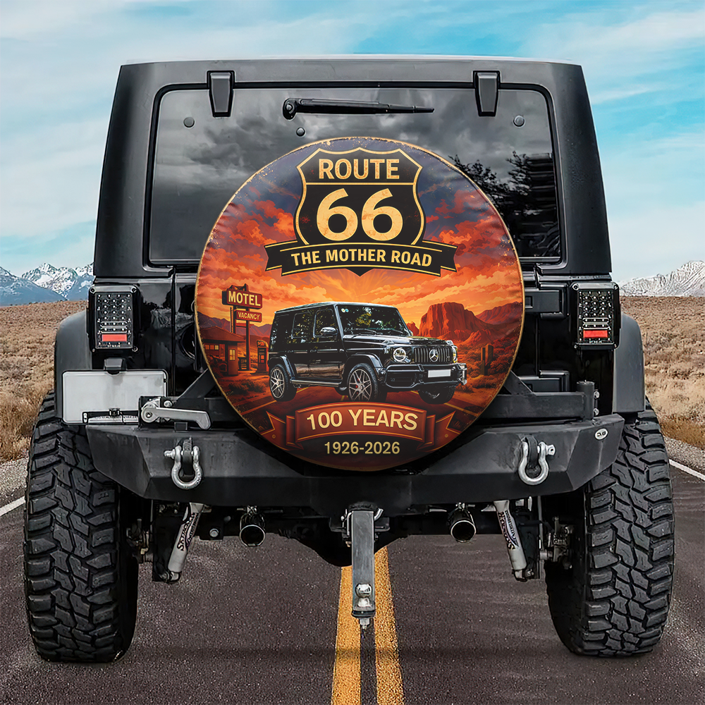 Custom Photo Route 66 The Mother Road 100 Years Tire Cover TH10 898677