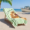Custom Dog Portrait Beach Towel - Personalized Pet Lover Gift CH07 911466