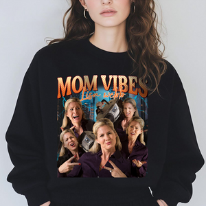 Custom Photo Mom Vibes - Personalized Cool Moms Club Retro Style Dark Shirt CH07 895344