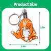 Mischief Cat Interactive Keychain Funny Wiggling Keychain with Rotating Cats Eggs Hilarious Gift for Cat Lovers HA75 922138