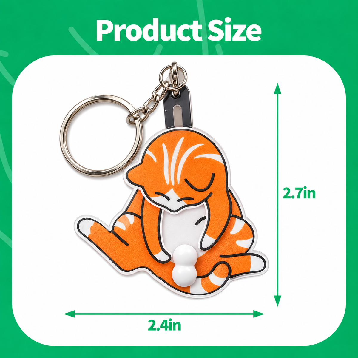 Mischief Cat Interactive Keychain Funny Wiggling Keychain with Rotating Cats Eggs Hilarious Gift for Cat Lovers HA75 922138