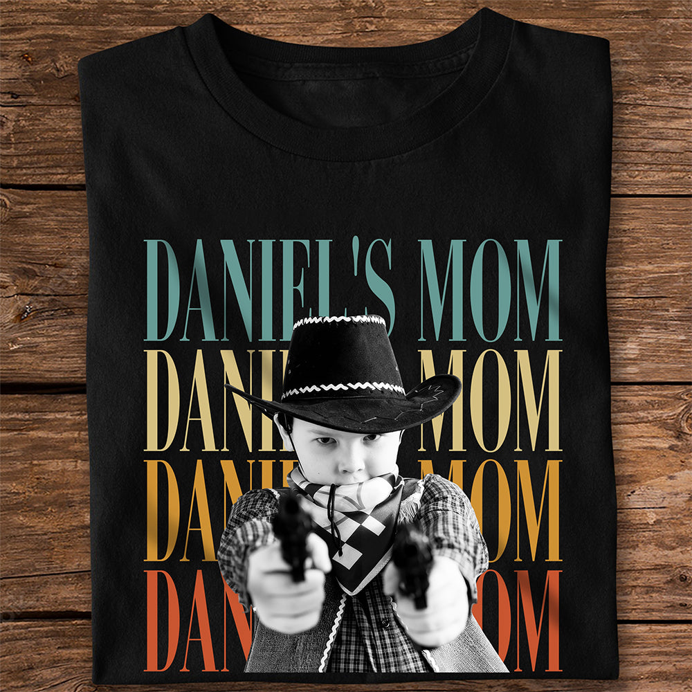 Personalized Vintage Photo Dad, Mom Family Dark Shirt HA75 921564