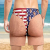 Custom Photo Funny Patriotic America Flag Freedom and Chill Beach Short TH10 170483
