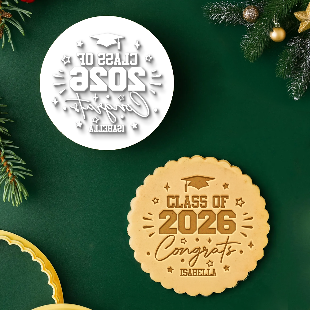 Custom Name Class of 2026 Cookie Stamp Graduation Party Gift CH07 910720