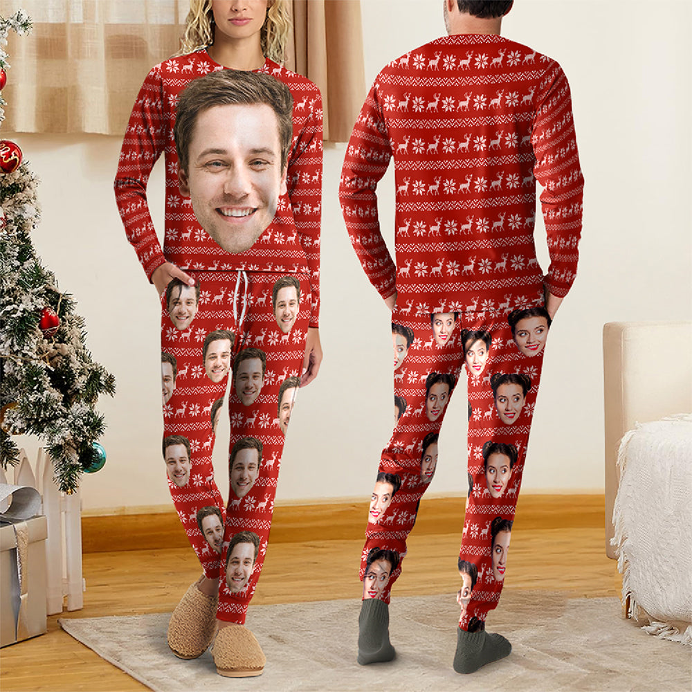 Custom Face Photo With Christmas Accesories Sleepwear CH07 899156