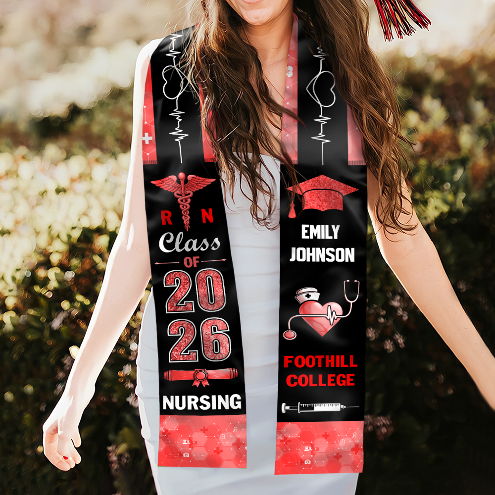 Personalised Nurse Graduation Class Of 2026 Stoles LM32 899329