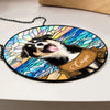 Custom Dog Portrait Stained Glass Suncatcher Gift For Dog Mom CH07 180168