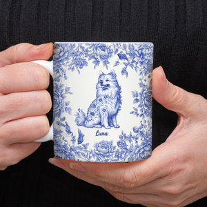 Custom Dog Breeds Chinoiserie Toile De Jouy Style Personalized Mug Gift For Dog Lovers HA75 892550