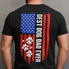 Personalized Best Dog Dad Ever Paw American Back Comfort Shirt HA75 921630