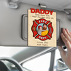 Custom Photo Dad Car Visor Clip Gift For Firefighter CH07 896066