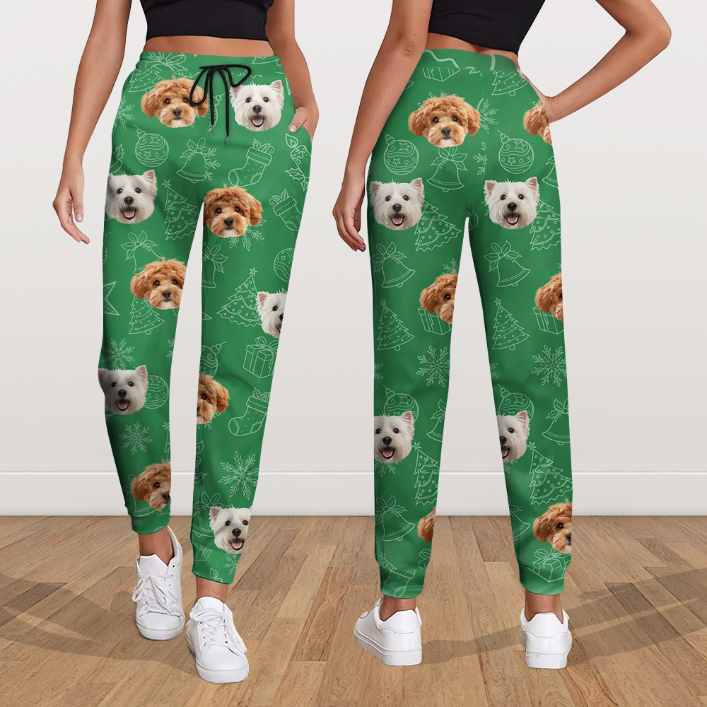 Custom Dog Photo Christmas Sweatpants Christmas Gift For Pet Lovers CH07 896450