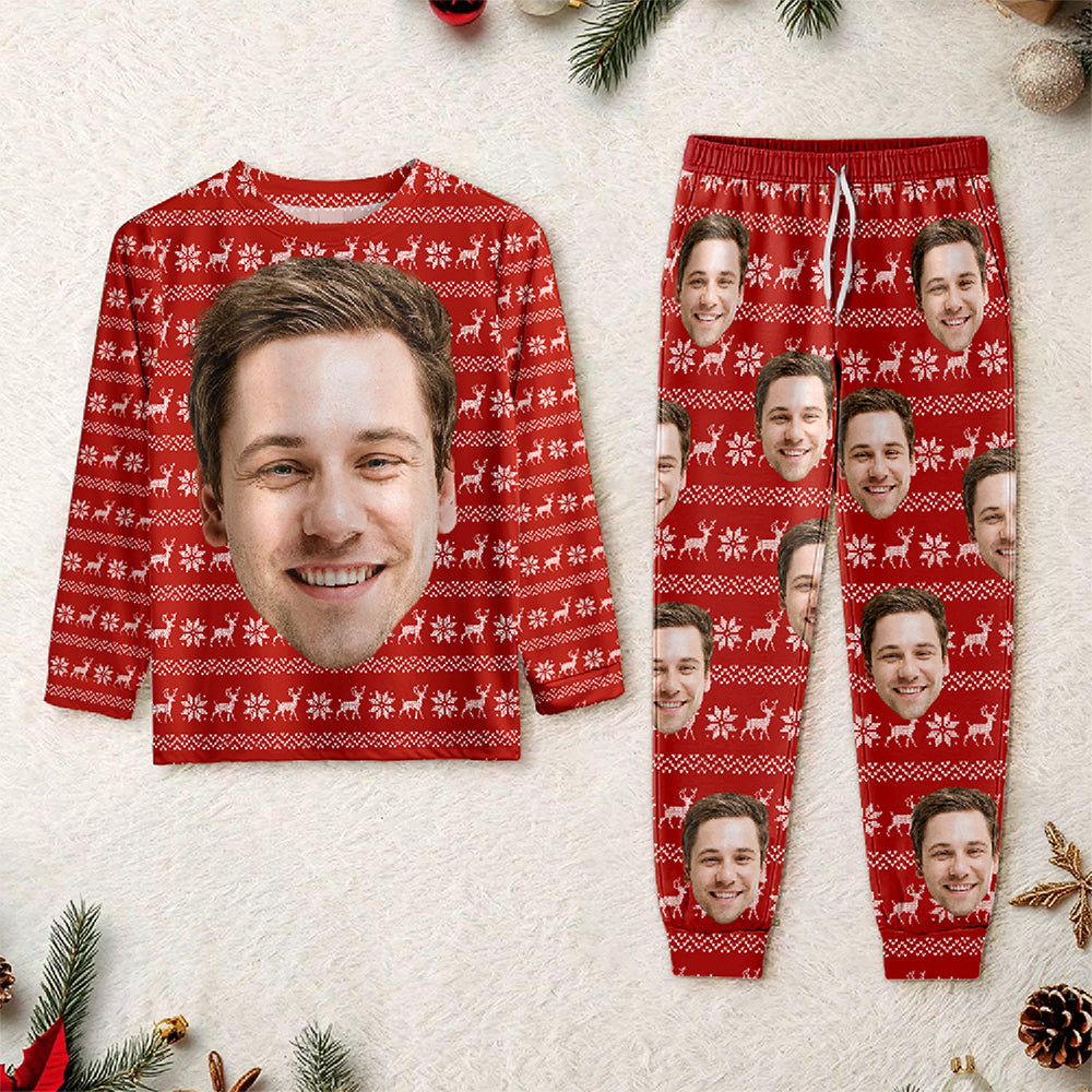 Custom Face Photo With Christmas Accesories Sleepwear CH07 899156
