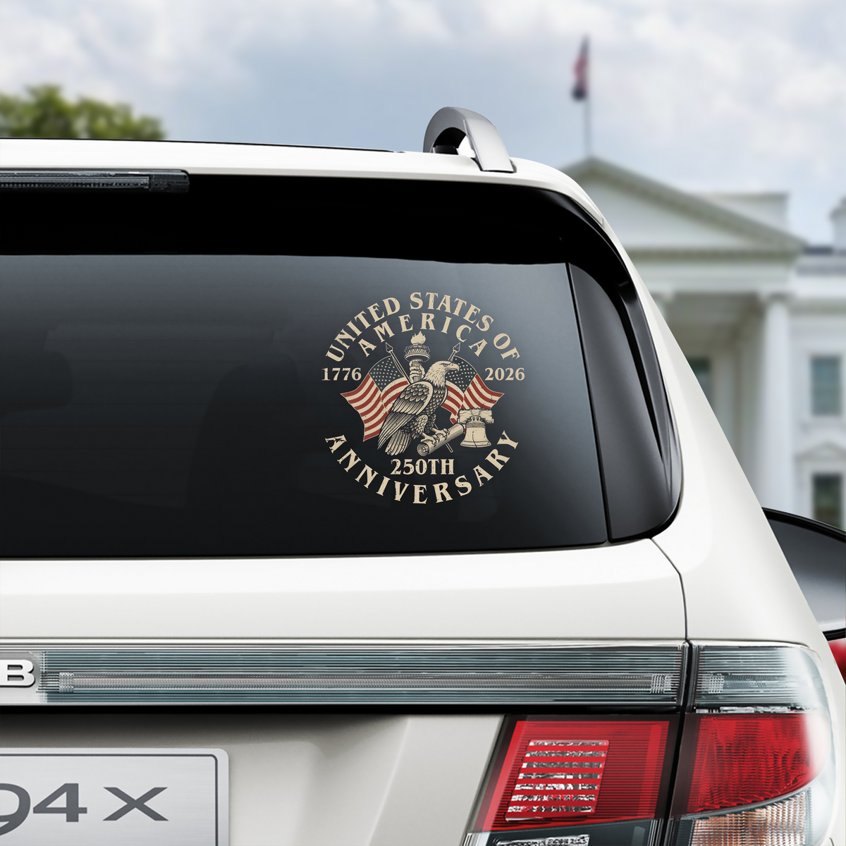 USA America 250th Anniversary Car Window Decal Sticker HA75 898974