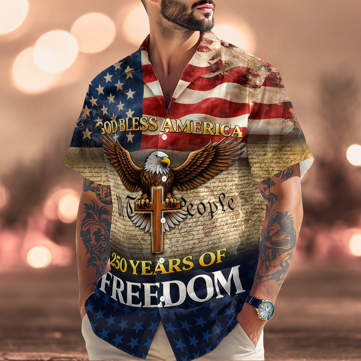 250 Years of Freedom - God Bless America Hawaii Shirt CH07 910492