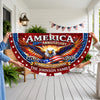 Personalized USA Eagle Patriotic 250th Anniversary Non-Pleated Fan Flag LM32 669345