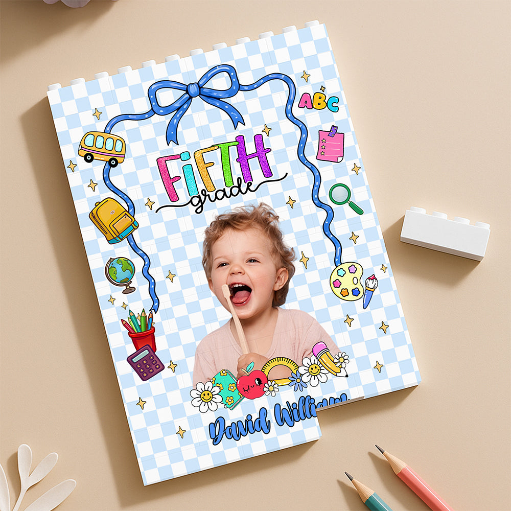 Custom Kid Photo Building Brick Blocks With Grade - Personalized Gift For Kids HA75 921640