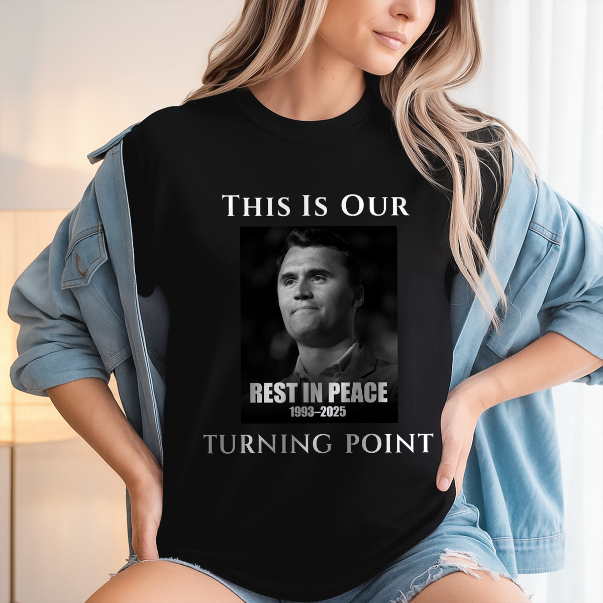 Rest In Peace Charlie Kirk' Tribute Dark Shirt TH10 64477