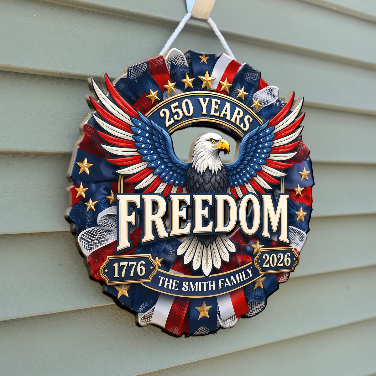 250 Years of Freedom 1776–2026 America Anniversary Door Sign HA75 920762
