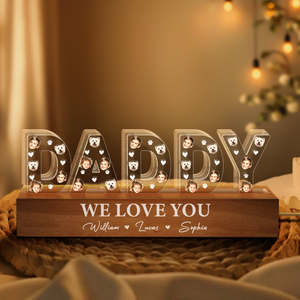 Custom Face Photo Daddy LED Night Light For Father's Day TH10 892591