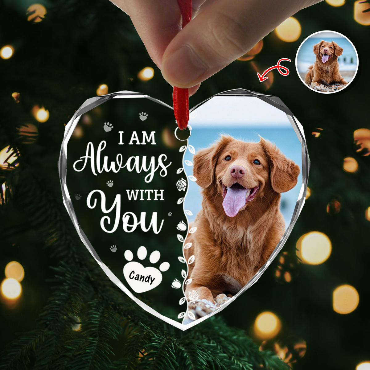 Custom Photo Favorite Hello And Hardest Goodbye Memorial Heart Shape Glass Ornament HA75 892810