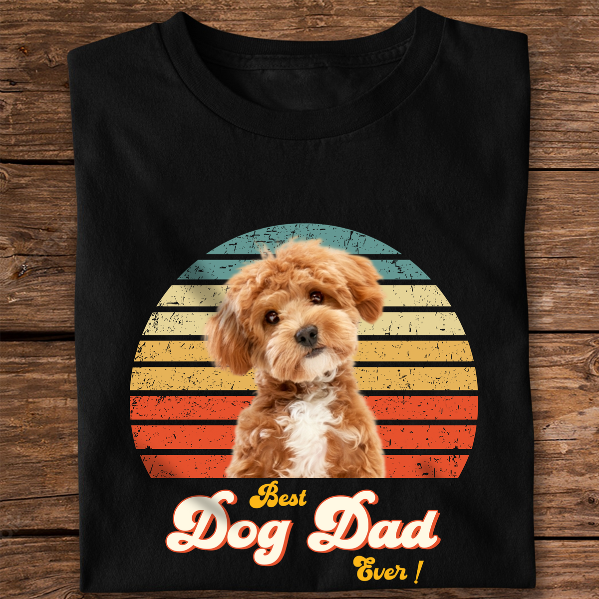 Custom Photo Best Dog Dad Ever Retro Shirt CH07 896022
