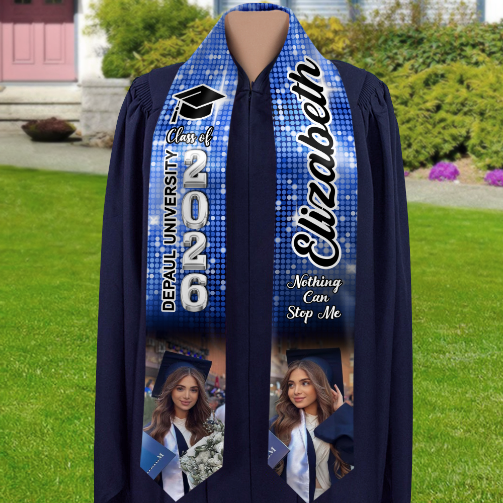 Custom Photo Class Of 2026 Graduation Celebration Stole CH07 910266