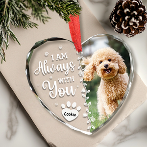 Custom Photo Favorite Hello And Hardest Goodbye Memorial Heart Shape Glass Ornament HA75 892810